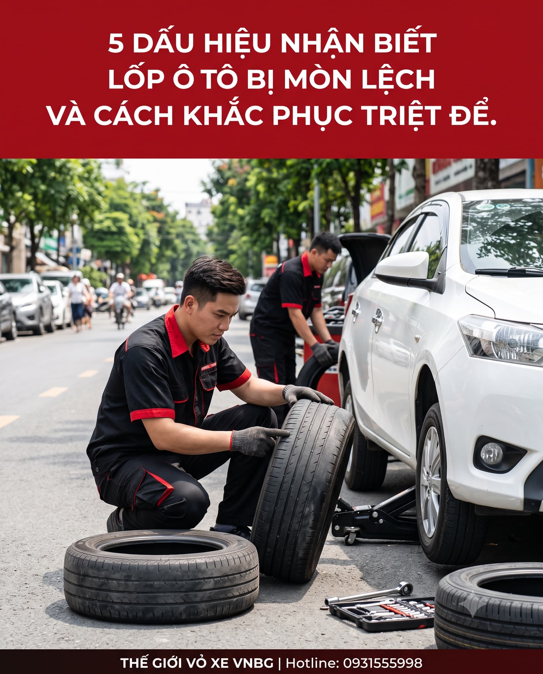 5 dấu hiệu nhận biết lốp ô tô bị mòn lệch và cách khắc phục triệt để 1 5 dấu hiệu nhận biết lốp ô tô bị mòn lệch và cách khắc phục triệt để