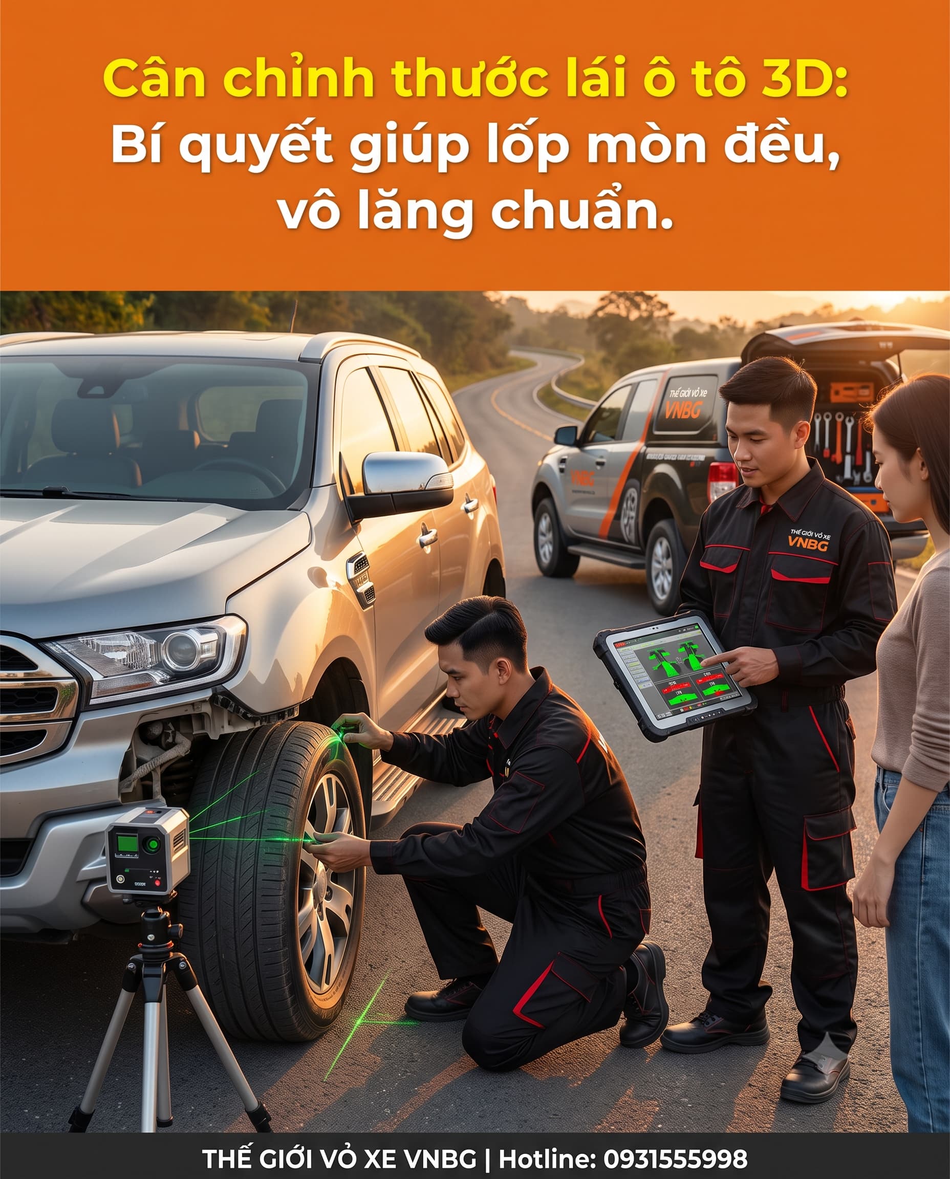 Cân chỉnh thước lái ô tô 3D Bí quyết giúp lốp mòn đều, vô lăng chuẩn. 1 Cân chỉnh thước lái ô tô 3D Bí quyết giúp lốp mòn đều, vô lăng chuẩn.