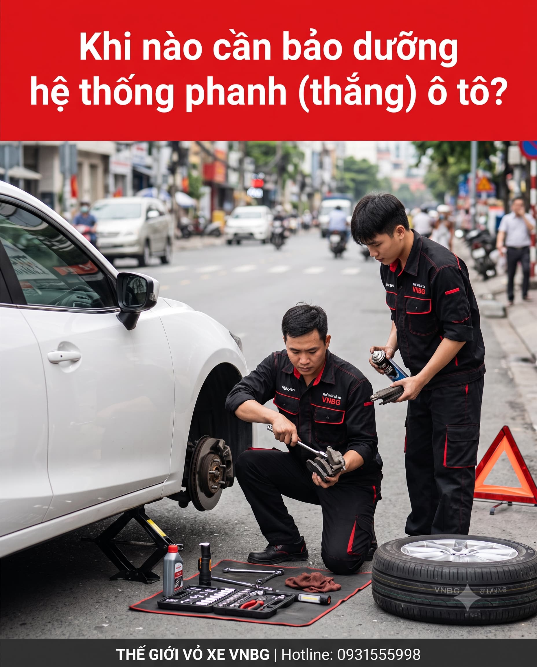 Khi nào cần bảo dưỡng hệ thống phanh (thắng) ô tô? 1 Khi nào cần bảo dưỡng hệ thống phanh (thắng) ô tô?