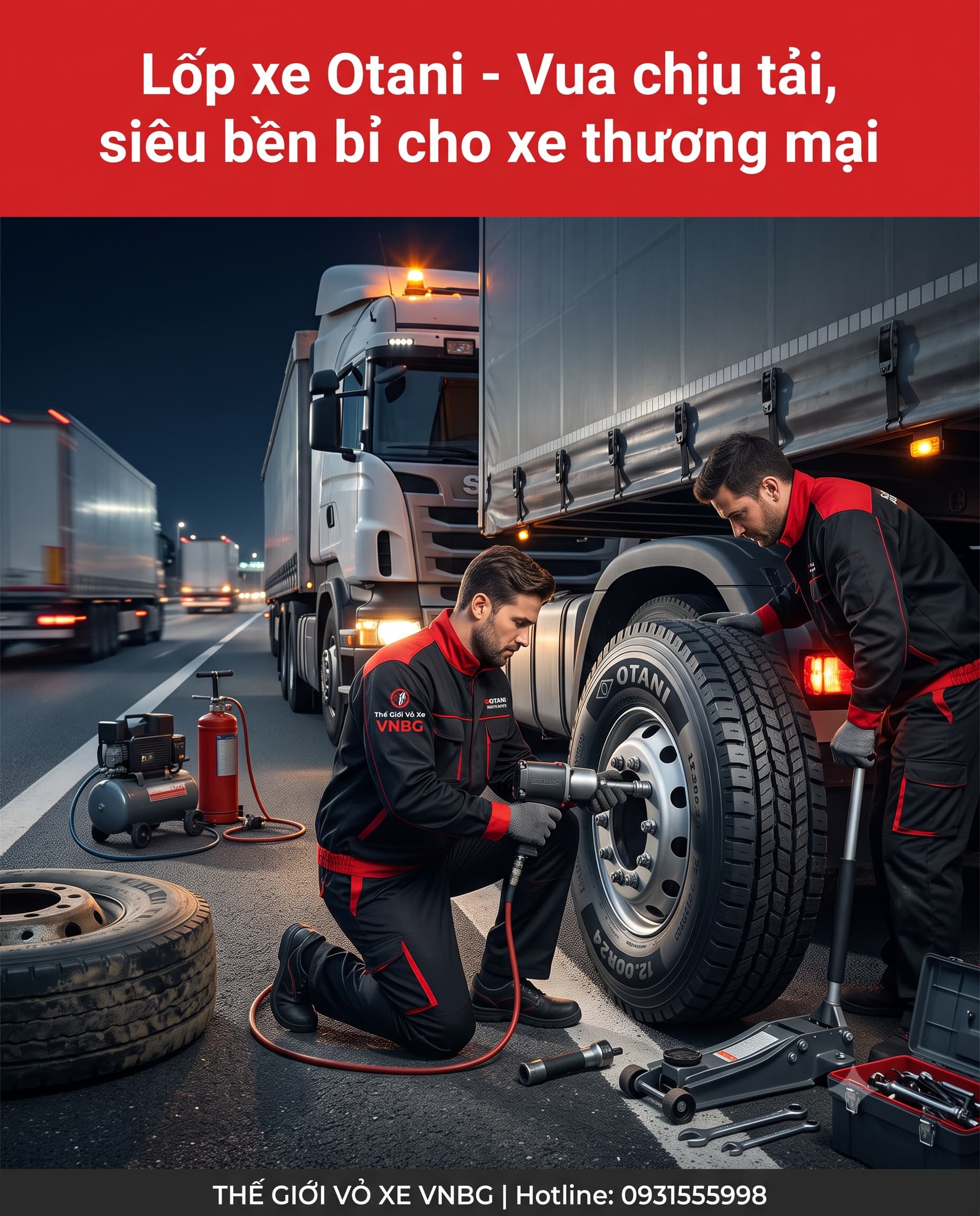 Lốp xe Otani - Vua chịu tải, siêu bền bỉ cho xe thương mại 1 Lốp xe Otani - Vua chịu tải, siêu bền bỉ cho xe thương mại