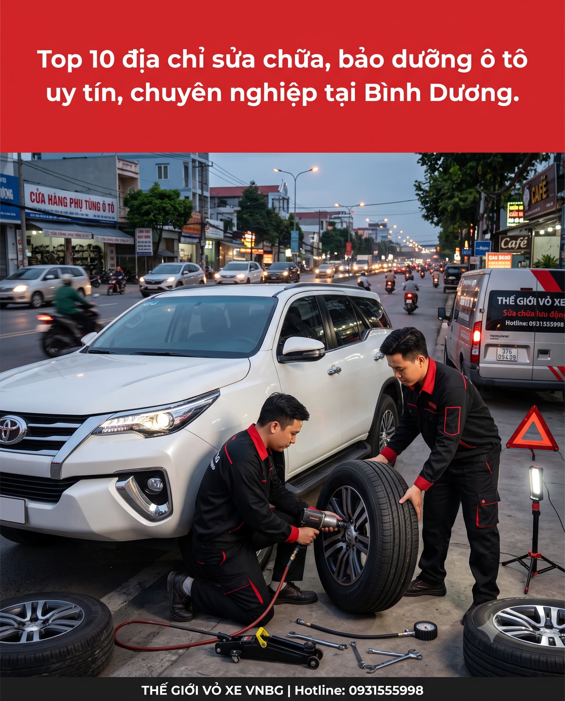 Top 10 địa chỉ sửa chữa, bảo dưỡng ô tô uy tín, chuyên nghiệp tại Bình Dương