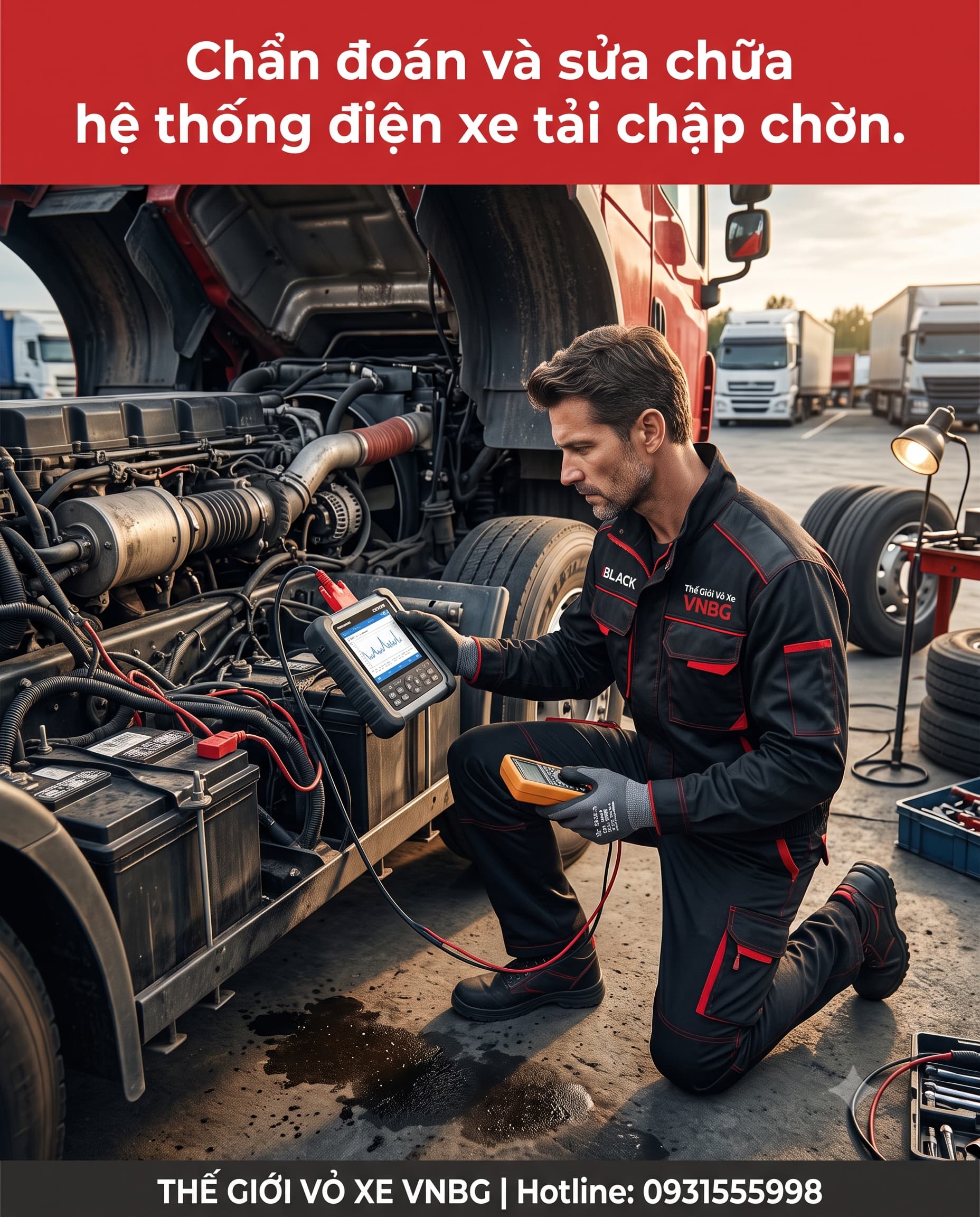 Chẩn đoán và sửa chữa hệ thống điện xe tải chập chờn. 1 Chẩn đoán và sửa chữa hệ thống điện xe tải chập chờn.