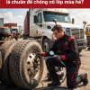 Bơm áp suất lốp xe tải bao nhiêu là chuẩn để chống nổ lốp mùa hè?