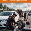 Dịch vụ thay lốp ô tô dự phòng trên cao tốc, quốc lộ tại Bình Dương